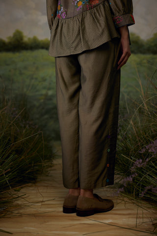 Ash Grey Gathered Top