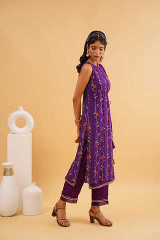 Purple Gulzaar kurta set