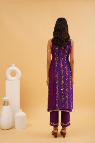 Purple Gulzaar kurta set