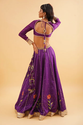 Purple Barkat Lehenga