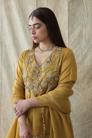 Zariya Short Anarkali With Tulip Pants