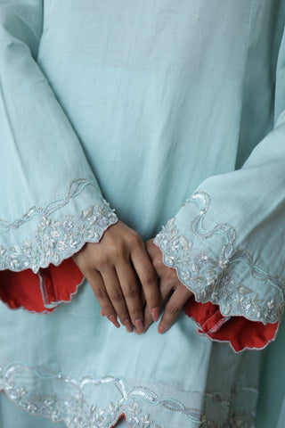 Aafreen Short Kali Trouser Set