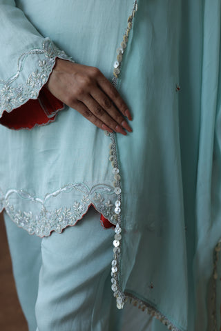 Aafreen Short Kali Trouser Set