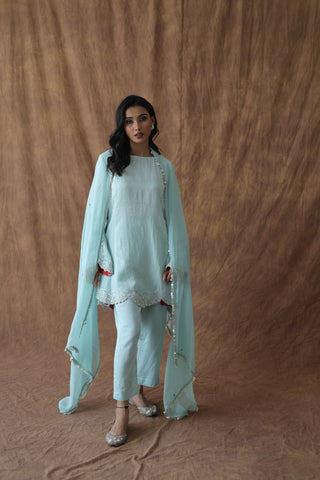 Aafreen Short Kali Trouser Set