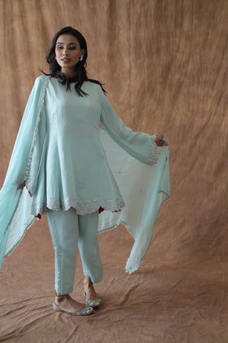 Aafreen Short Kali Trouser Set