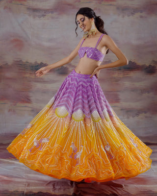 Sunset Lehenga