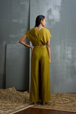 Silk Collared Cape Set