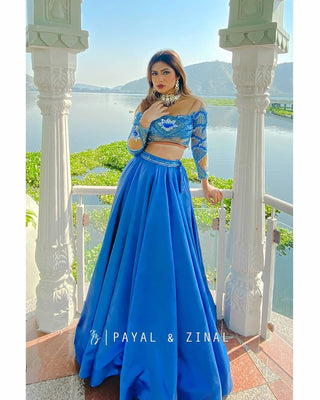 Nagma Mirajkar In Blue Padma