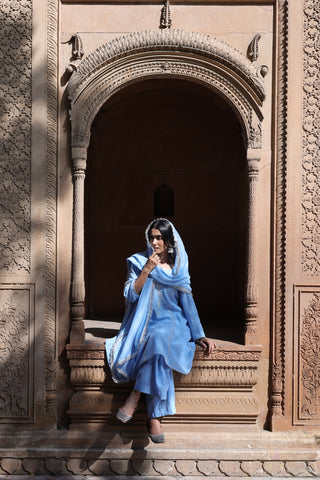 Zehra Short Kali Palazo Set