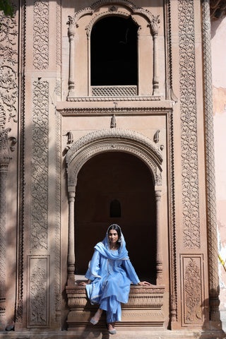 Zehra Short Kali Palazo Set