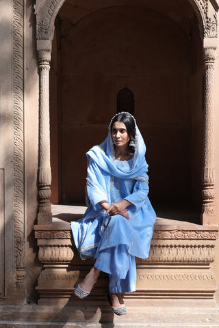 Zehra Short Kali Palazo Set