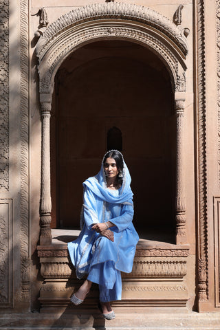 Zehra Short Kali Palazo Set