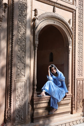 Zehra Short Kali Palazo Set