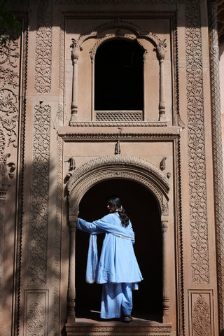 Zehra Short Kali Palazo Set