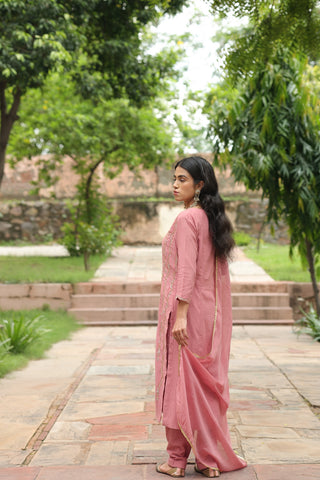 Shafaq Princess Panneled Staright Kurta Trouser Set