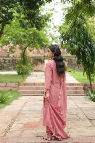 Shafaq Princess Panneled Staright Kurta Trouser Set