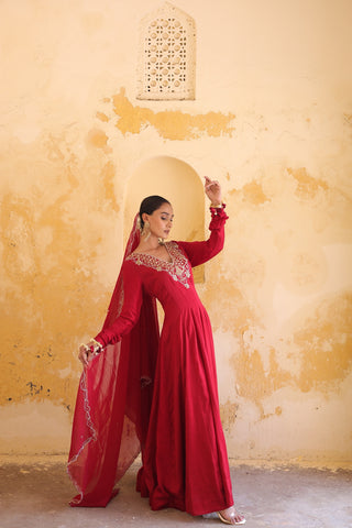 Rangrez Anarkali Kurta With Dupatta
