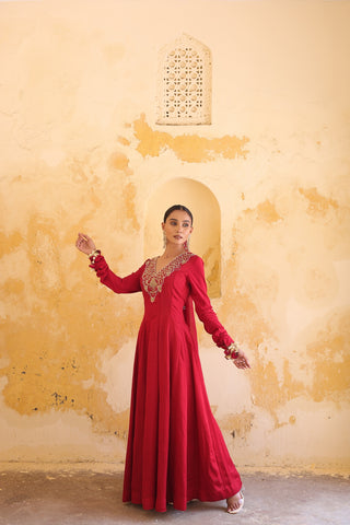 Rangrez Anarkali Kurta With Dupatta