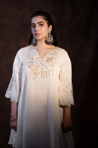Safaa Short Side Kali Kurta  With Farsi Salwar
