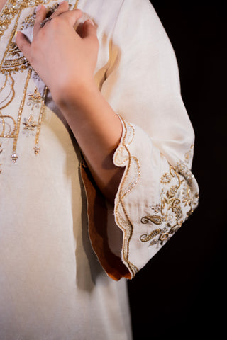 Safaa Short Side Kali Kurta  With Farsi Salwar