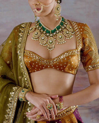 Earthy Patches Lehenga