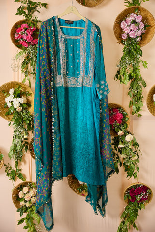 Green Kadamba Suit Set