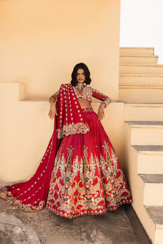 Devi Floral Lehenga