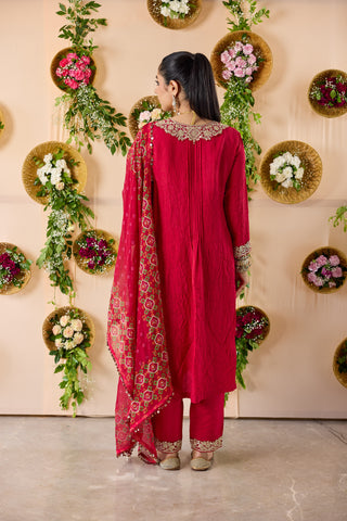 Hariyali Pintuck Set