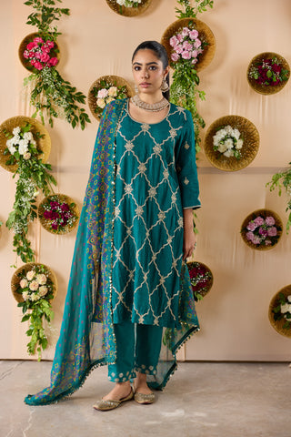 Jali Trellis Kurta Set