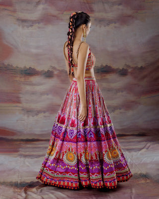 Amaria Fire Lehenga