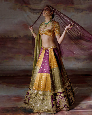 Earthy Patches Lehenga
