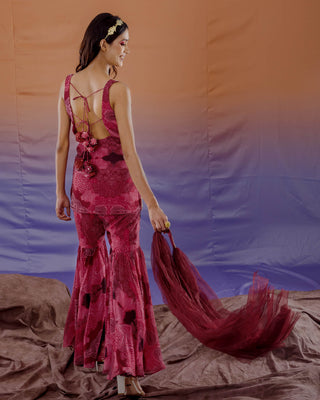 Coral Sharara Set