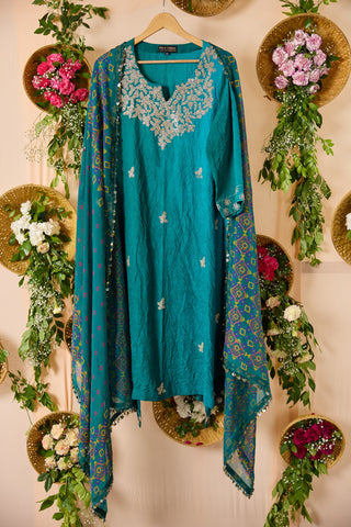 Khushnama Color Block Kurta Set