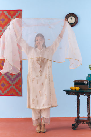 Kiran Chanderi Kurta Set