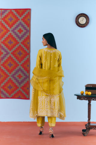 Parchhain Chanderi Kurta Set