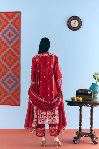 Gulaal Chanderi Kurta Set