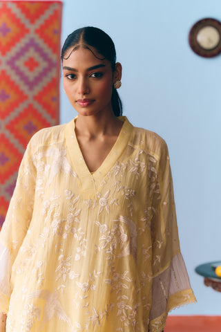 Dhoop Chanderi Kurta Set