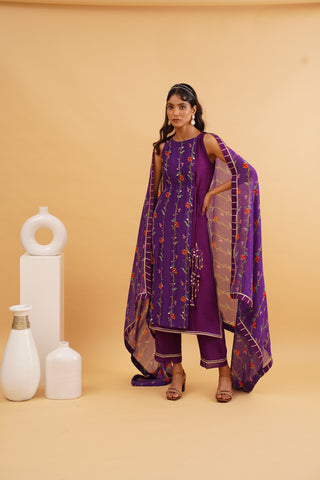 Purple Gulzaar kurta set