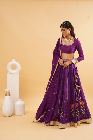 Purple Barkat Lehenga