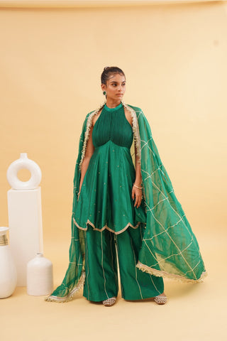 Green Jashn sharara set