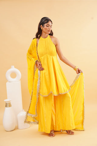 Yellow Jashn sharara set