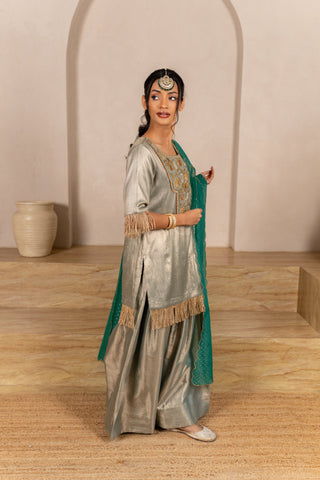 Teal Mist Kurta Set