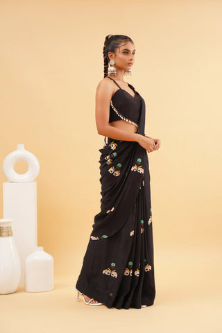 Black Drape Nazakat saree