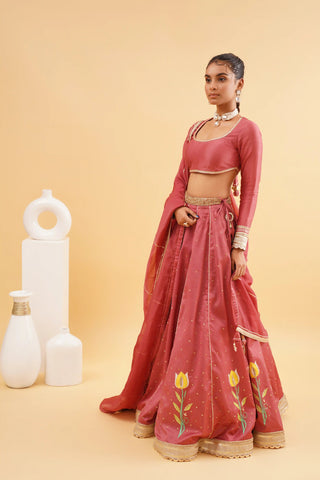 Rust Barkat Lehenga