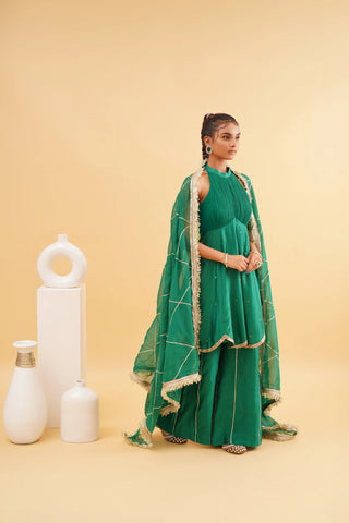 Green Jashn sharara set