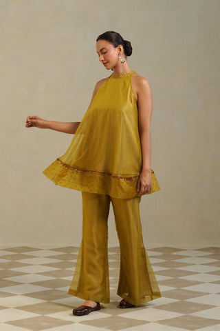 Ira Green Lemon Farshi Co-ord Set