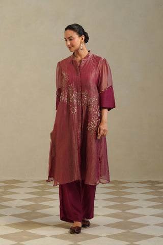 Gulposh Muted Berry Kurta Co-ord Set