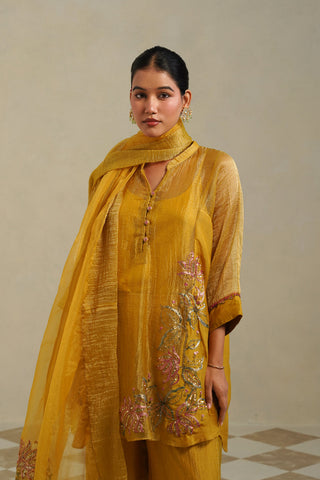 Aaradhya Sunflower Yellow Kurta Co-ord Set
