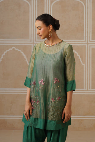 Vaidehi Forest Green Shirt Co-ord Set