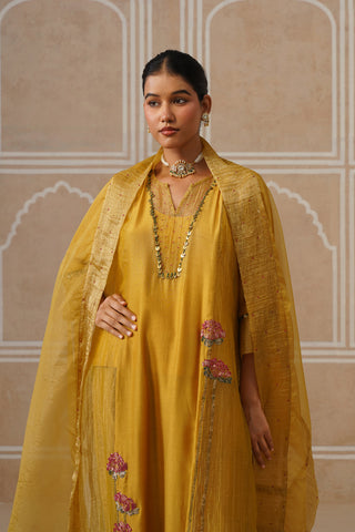 Zareen Sunflower Yellow Kurta Co-ord Set